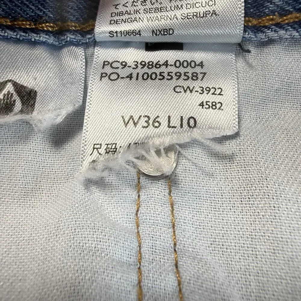 Levis Blue Jean Shorts 405 Mens 36 X 10 Jorts Y2K Dad Retro Skater Americana